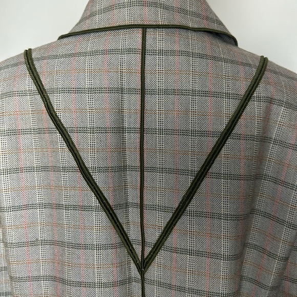 Harve Bernard Wool Grey, Green, Orange Box Jacket size 16 - Picture 9 of 14